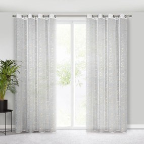 ZÁCLONA NA KRÚŽKOCH REVA1 140X250 CM VZOROVANÁ