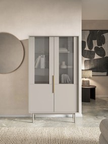 Vitrína Viva 104 cm kašmírová