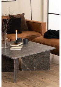 Čierny mramorový konferenčný stolík 90x90 cm Vega – Actona
