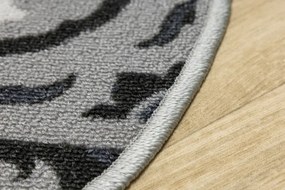 Protišmykový koberec PATCHWORK 19 New sivý