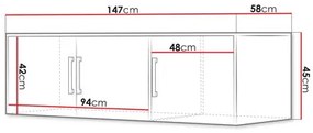 Šatníková skriňa Lenona II D3 (slivka + zlatá) (so zrkadlom). Vlastná spoľahlivá doprava až k Vám domov. 1105775