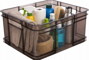 Keeeper Úložný box pre domácnosť aj dielňu, BRUNO XL, 28L, 43 x 35 x 24 cm, dymový