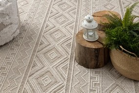 Koberec JERSEY 19234 béžový, kosoštvorce BOHO
