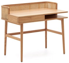 Pracovný stôl v dekore jaseňa 62x105 cm Araxi – Kave Home