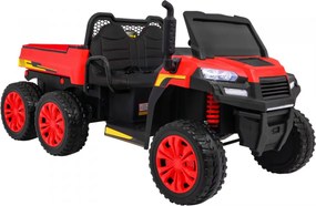Ramiz Farmársky nákladiak pre 2 deti Červený + 4x4 + Diaľkové ovládanie + Kiper + LED Audio