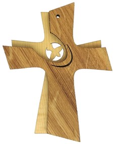 AMADEA Drevený kríž skladaný 16 cm