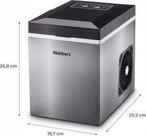 WEBBER Domáci výrobník kociek ľadu - 10 kg 165W WEBBER