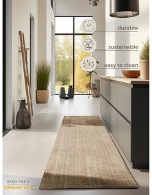 Jutový behúň v prírodnej farbe 80x200 cm Bouclé – Hanse Home