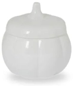 Storefactory Sklenená dóza Tekvica Brehult White 9 cm