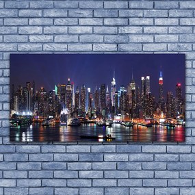 Obraz na akrylátovom skle Mrakodrapy mesto domy 120x60 cm