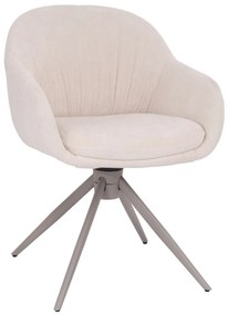 Otočná jedálenská stolička Greta, béžová