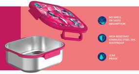 Nerezový box na jedlo Kai Pink Blossom