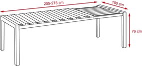 Set záhradného nábytku VIKING XXL +8x ALINA