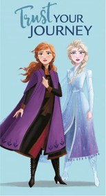 DISNEY, Detský uterák 35x65 FROZEN modrý