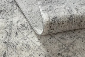 Koberec / behúň DISTIN 0200A sivý / svetlosivý / biely