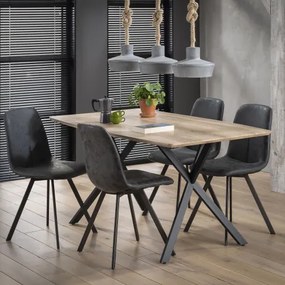 Jedálenský stôl 56-85 160x90cm Bielený dub  - Komfort-nábytok