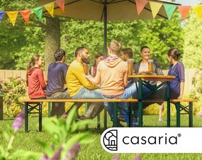 Pivný set KLASIK, 170cm, prírodná hnedá Casaria