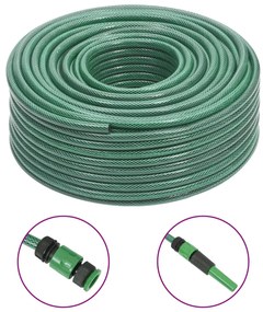 Záhradná hadica so sadou armatúr, zelená 0,5" 100 m, PVC 154376
