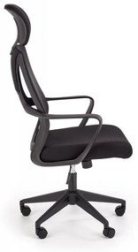Kancelárska otočná stolička VALDEZ — látka, viac farieb Sivá