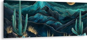 Obraz - Tyrkysová noc (120x50 cm)