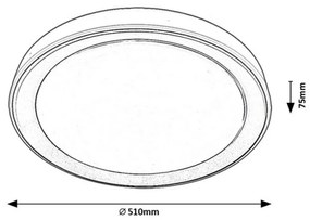 Rabalux 3510 stropné Smart LED svietidlo