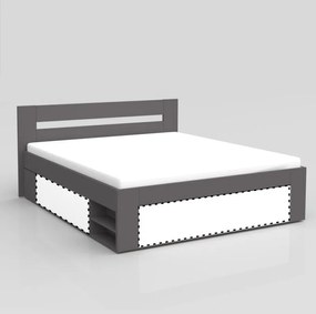 posteľ REA KIRA 180, dvojlôžko, graphite