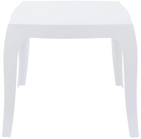 Stôl Queen - v43 x 50 x 50 cm - Biela
