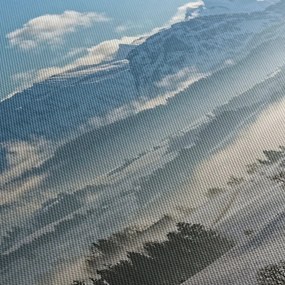 Obraz zasnežených hôr (120x50 cm)