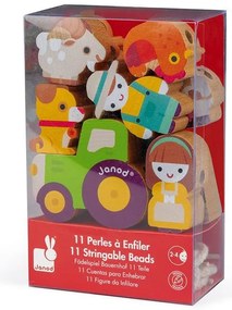 Drevená prevliekačka Farma - 11 ks