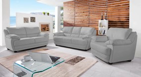 Trojsedák Nebolo, svetlo šedá látka v optike kože