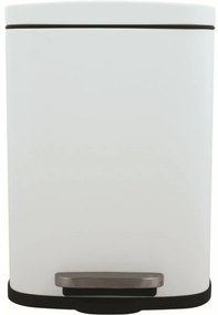 Spirella Pedálový odpadkový kôš soft-close Akira 12 l, matná biela, 12 l