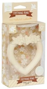 A Little Lovely Company Hryzátko: Srdiečko krémová