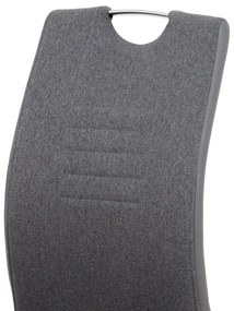 BONTEC Jedálenská stolička, sivá, látka, DCL-405 GREY2 Farba: Šedá