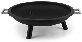 Blumfeldt Trino, ohnisko, kôš na oheň, krb na terasu, Ø 80 cm, oceľ, čierne