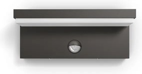 Philips 16484/93/P3 - LED Vonkajšie svietidlo so senzorom BUSTAN 2xLED/4,5W IP44
