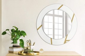 Okrúhle ozdobné zrkadlo na stenu Lineárne zloženie fi 50 cm