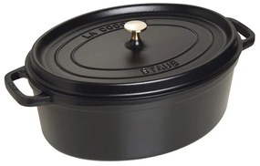 Staub Hrniec STAUB oválny 37 cm čierny 8l