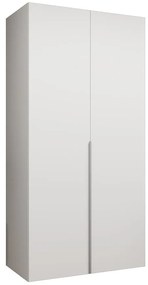 Skriňa Alicante I 100 biela/strieborný