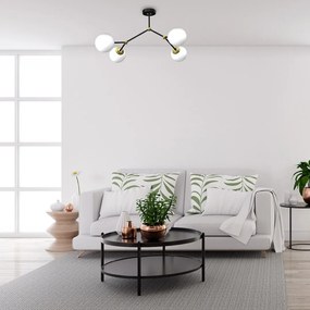 Stropné svietidlo Joy, 4x biele sklenené tienidlo, b/g