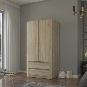 Moderná dvojdverová skriňa MODERN B20 180 x 90 x 55 cm - rôzne farebné prevedenia biela