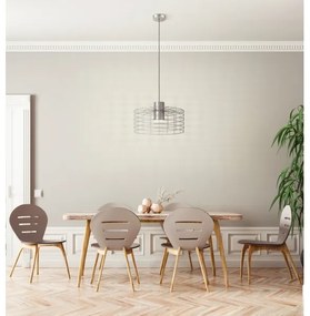 Eglo 43651 - Luster na lanku MILLIGAN 1xE27/40W/230V pr. 48 cm strieborná