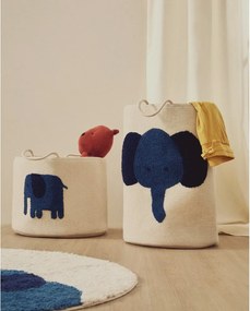 Slonovinový látkový detský kôš na hračky ø 35x50 cm Tandani – Kave Home