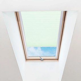 FOA Plisé roleta na strešné okná, Priesvitná, Svetlo zelená, P 020 , 20 x 90 cm