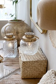 Chic Antique Svietiaci LED lampáš French Antique brass 17 cm