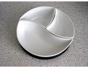 Sada misiek s podnosom TORO 3 ks keramika/drevo