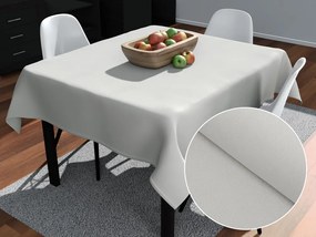 Biante Veľký dekoračný štvorcový obrus BKU-101 Svetlo sivý 180x180 cm