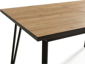 Jedálenský stôl s doskou v dubovom dekore 90x140 cm Cleo - Marckeric