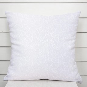 Biante Dekoračná obliečka na vankúš TF-078 Ornamenty - studená biela 50 x 60 cm
