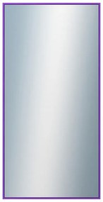 DANTIK - Zrkadlo v rámu, rozmer s rámom 50x100 cm z lišty Hliník modrá m. (7002242)
