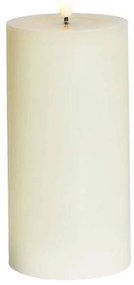 SIRIUS LED vosková sviečka Sille Ivory, 15 cm, biela, d. 7,5 cm